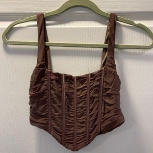 White Fox Corset Top